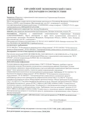 Декларация соответствия ЗЧ изображение